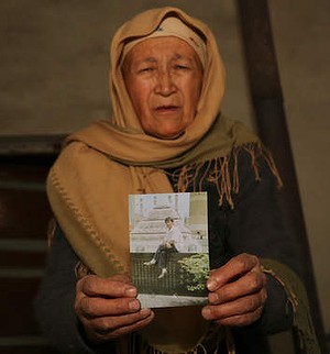 Grave fears: Tursungul Turdi has had no news of her son since he went missing during the Urumqi riots of July 5, 2009. Photo: Sanghee Lee